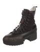 Louis Vuitton LV Monogram Leather Combat Boots