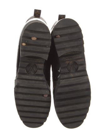 Louis Vuitton LV Monogram Leather Combat Boots