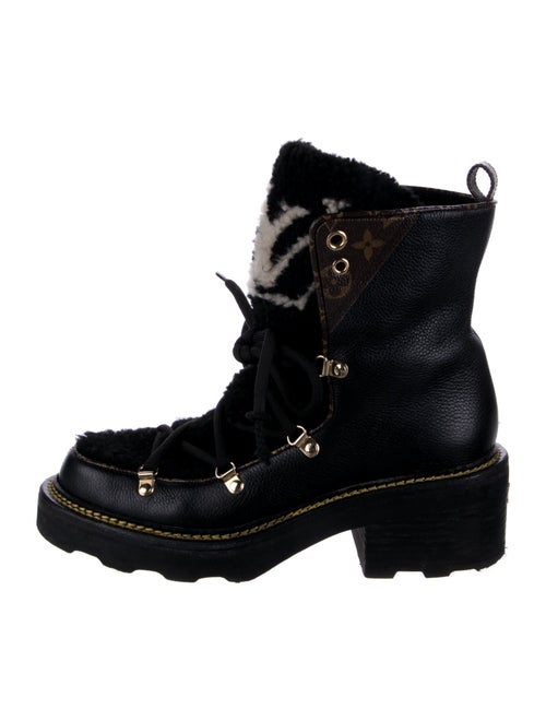 Louis Vuitton LV Monogram Leather Combat Boots