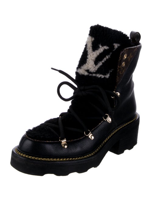 Louis Vuitton LV Monogram Leather Combat Boots