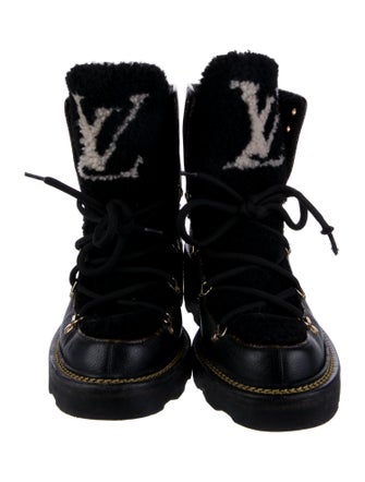 Louis Vuitton LV Monogram Leather Combat Boots