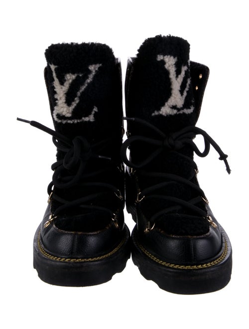 Louis Vuitton LV Monogram Leather Combat Boots