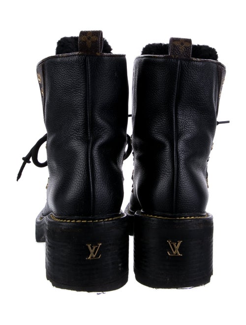 Louis Vuitton LV Monogram Leather Combat Boots