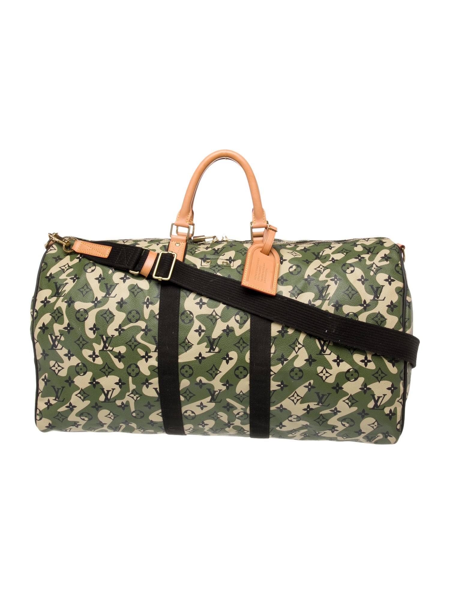 Louis Vuitton Monogramouflage Keepall Bandouliere 55