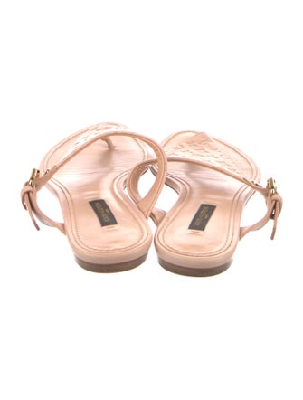 Louis Vuitton LV Monogram Leather Slides