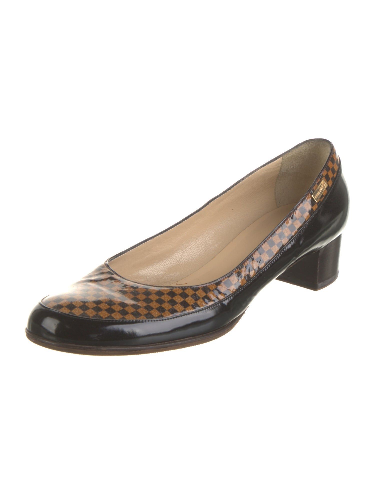 Louis Vuitton Patent Leather Patterned Pumps