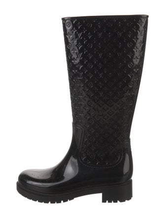 Louis Vuitton LV Monogram Rubber Rain Boots