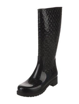 Louis Vuitton LV Monogram Rubber Rain Boots