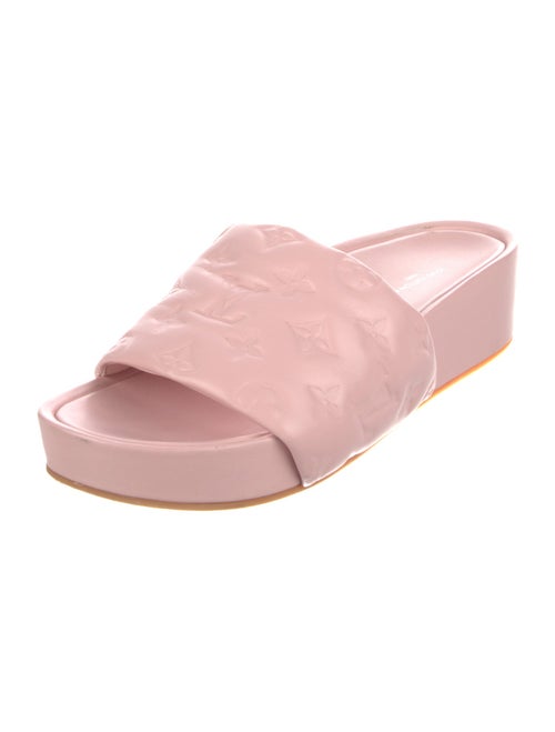 Louis Vuitton LV Monogram Leather Slides