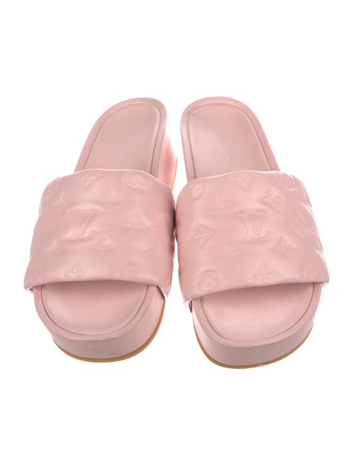 Louis Vuitton LV Monogram Leather Slides