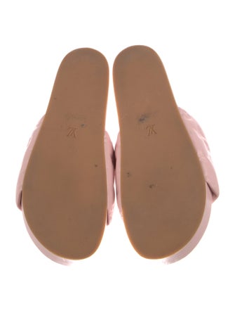 Louis Vuitton LV Monogram Leather Slides