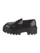 Louis Vuitton Patent Leather Chain-Link Accents Loafers