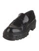 Louis Vuitton Patent Leather Chain-Link Accents Loafers