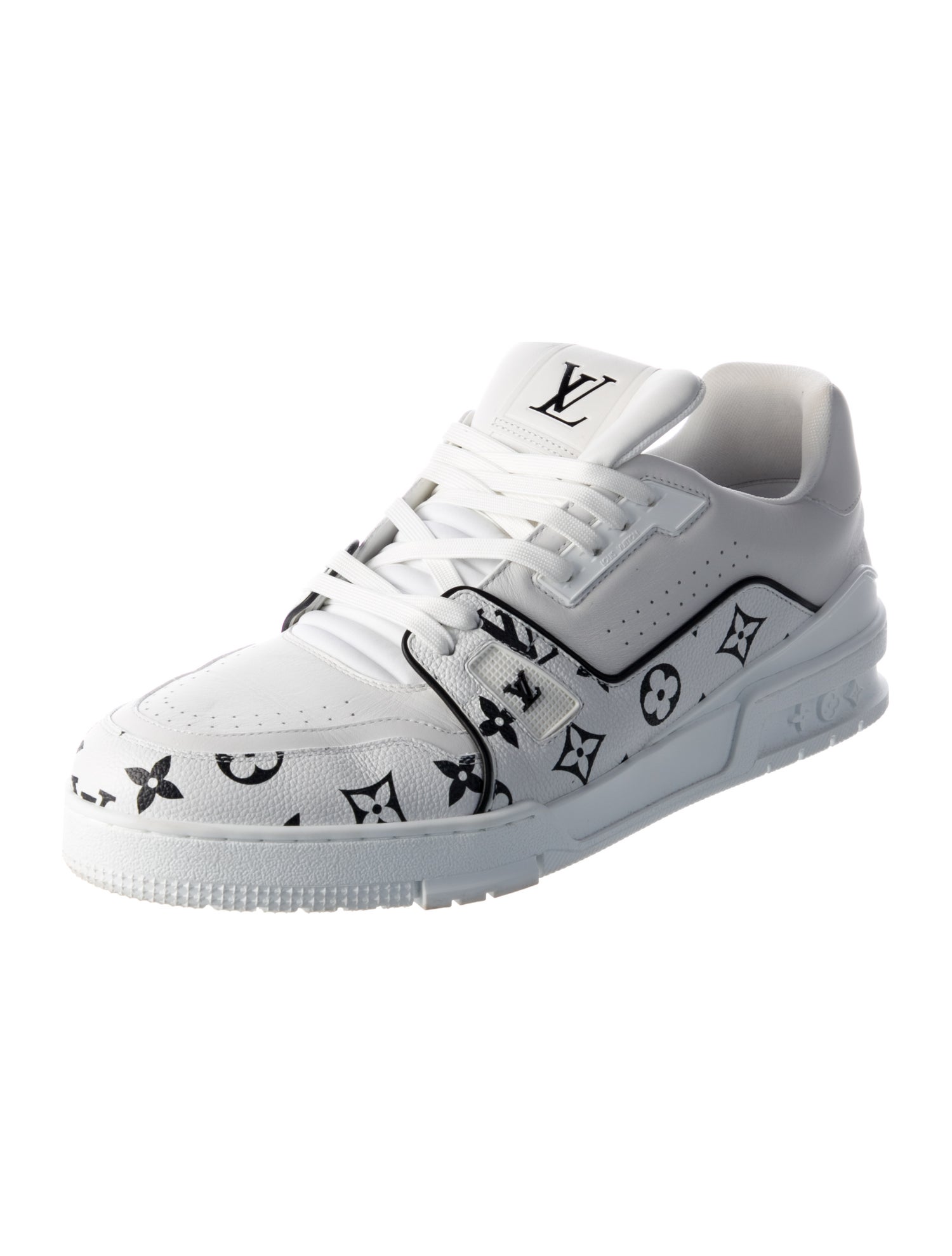Louis Vuitton Leather Printed Sneakers