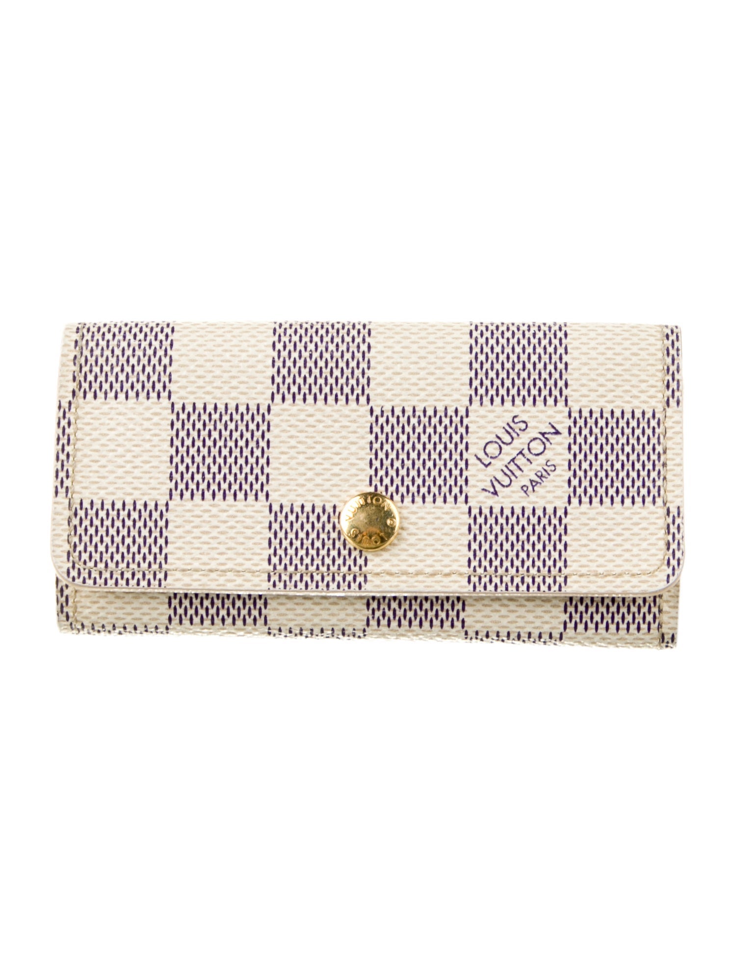 Louis Vuitton Damier Azur Canvas 4 Key Holder