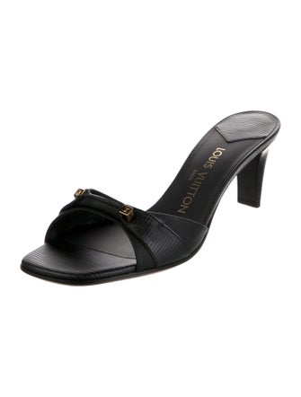 Louis Vuitton Leather Slides