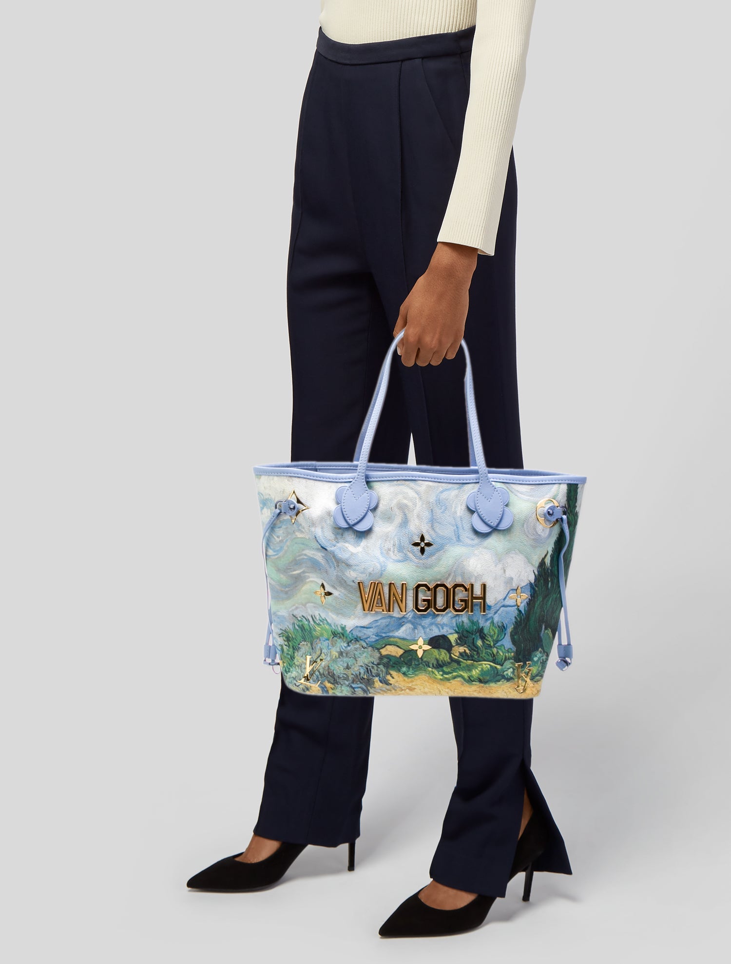 Louis Vuitton LV Monogram Masters Collection Van Gogh Neverfull w/Pouch MM