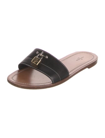 Louis Vuitton Leather Slides