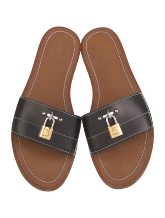 Louis Vuitton Leather Slides