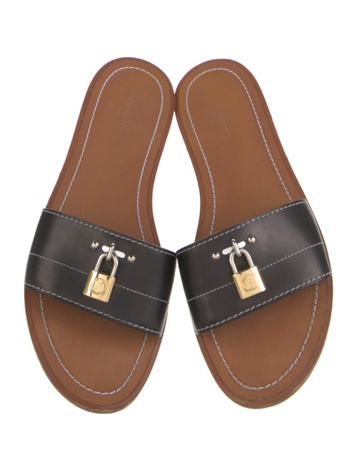 Louis Vuitton Leather Slides
