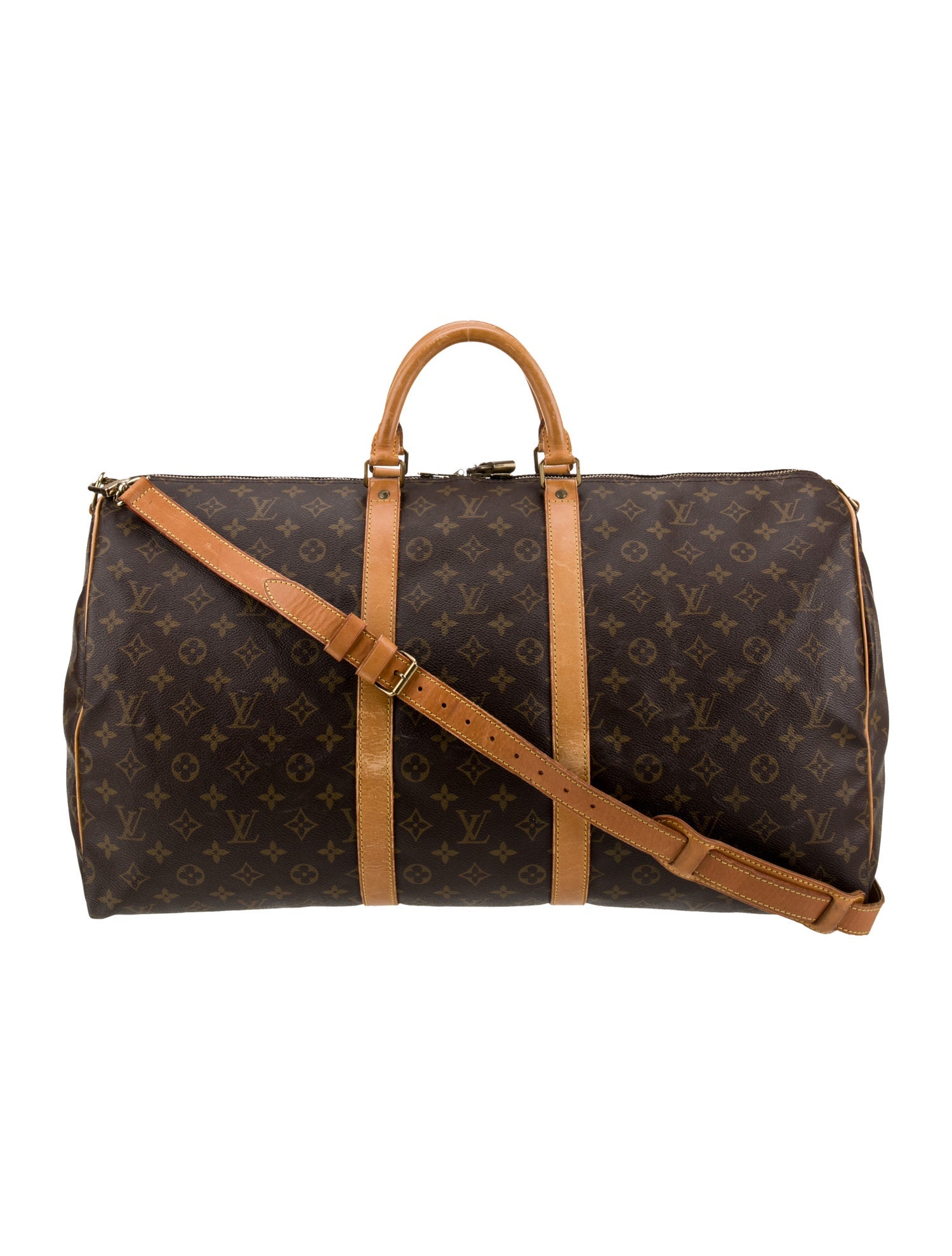 Louis Vuitton LV Monogram Keepall Bandouliere 55 Vintage