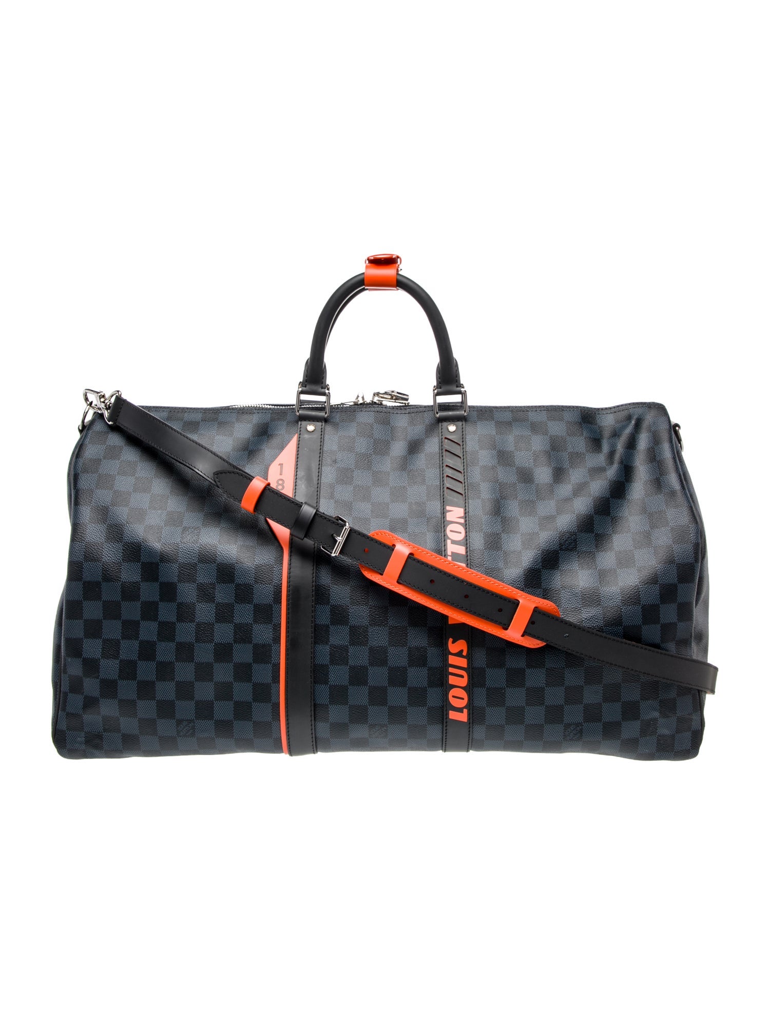 Louis Vuitton Damier Cobalt Race Keepall Bandouliere 55