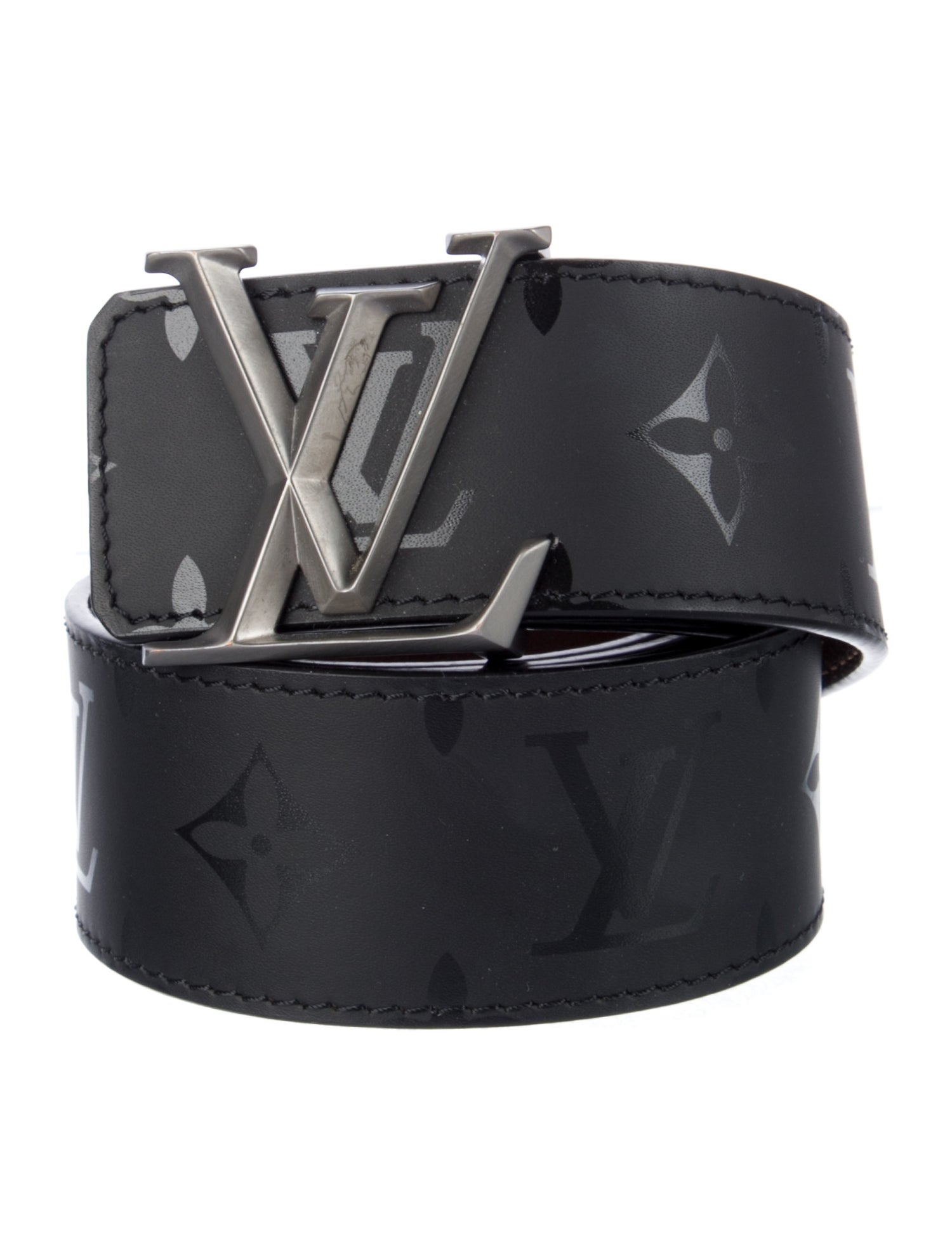 Louis Vuitton 2019 LV Pyramide Monogram Illusion 40mm Reversible Waist Belt
