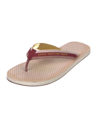 Louis Vuitton Canvas Flip Flops