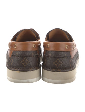 Louis Vuitton LV Monogram Leather Boat Shoes