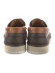 Louis Vuitton LV Monogram Leather Boat Shoes