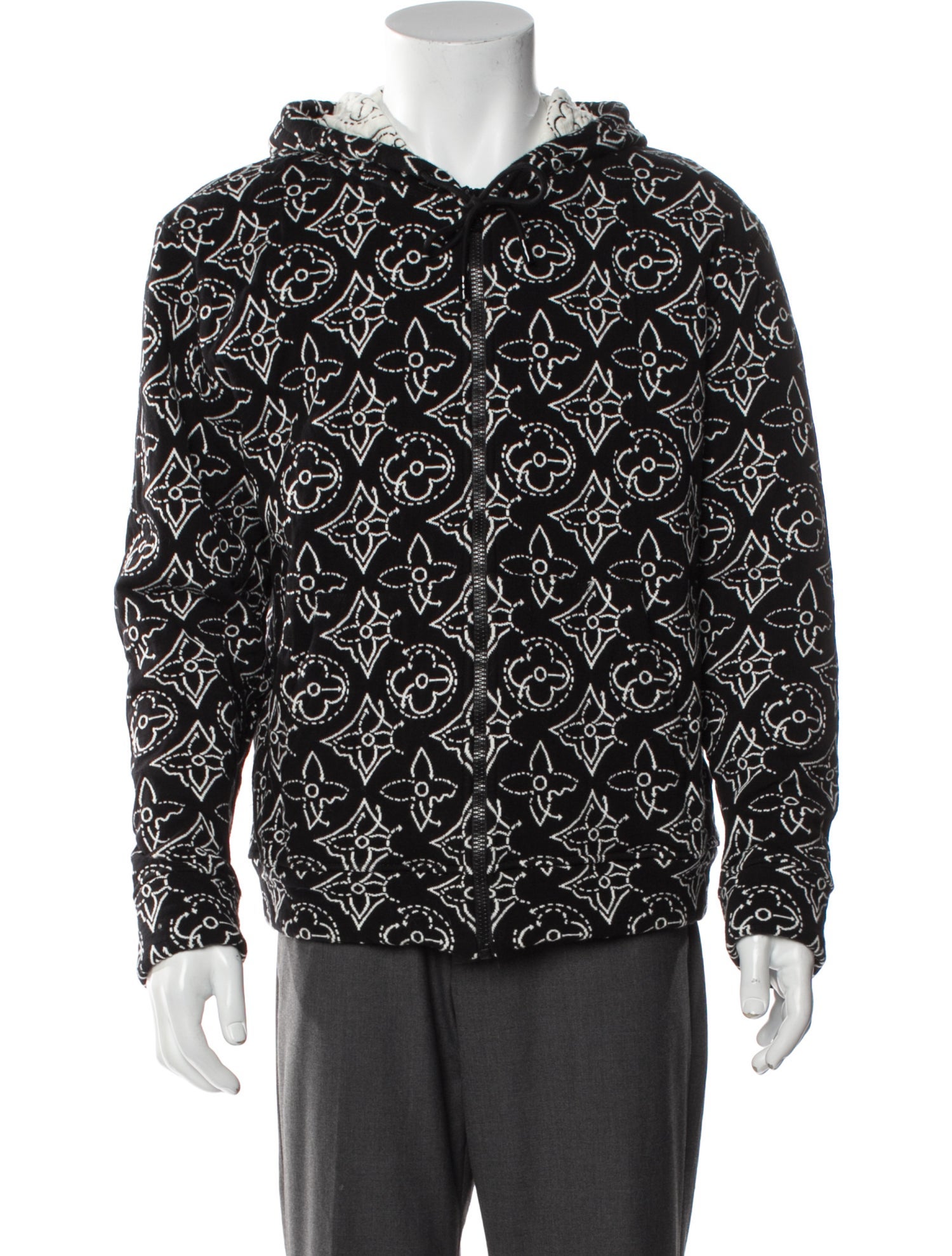Louis Vuitton x NBA LV Monogram V-Neck Hoodie
