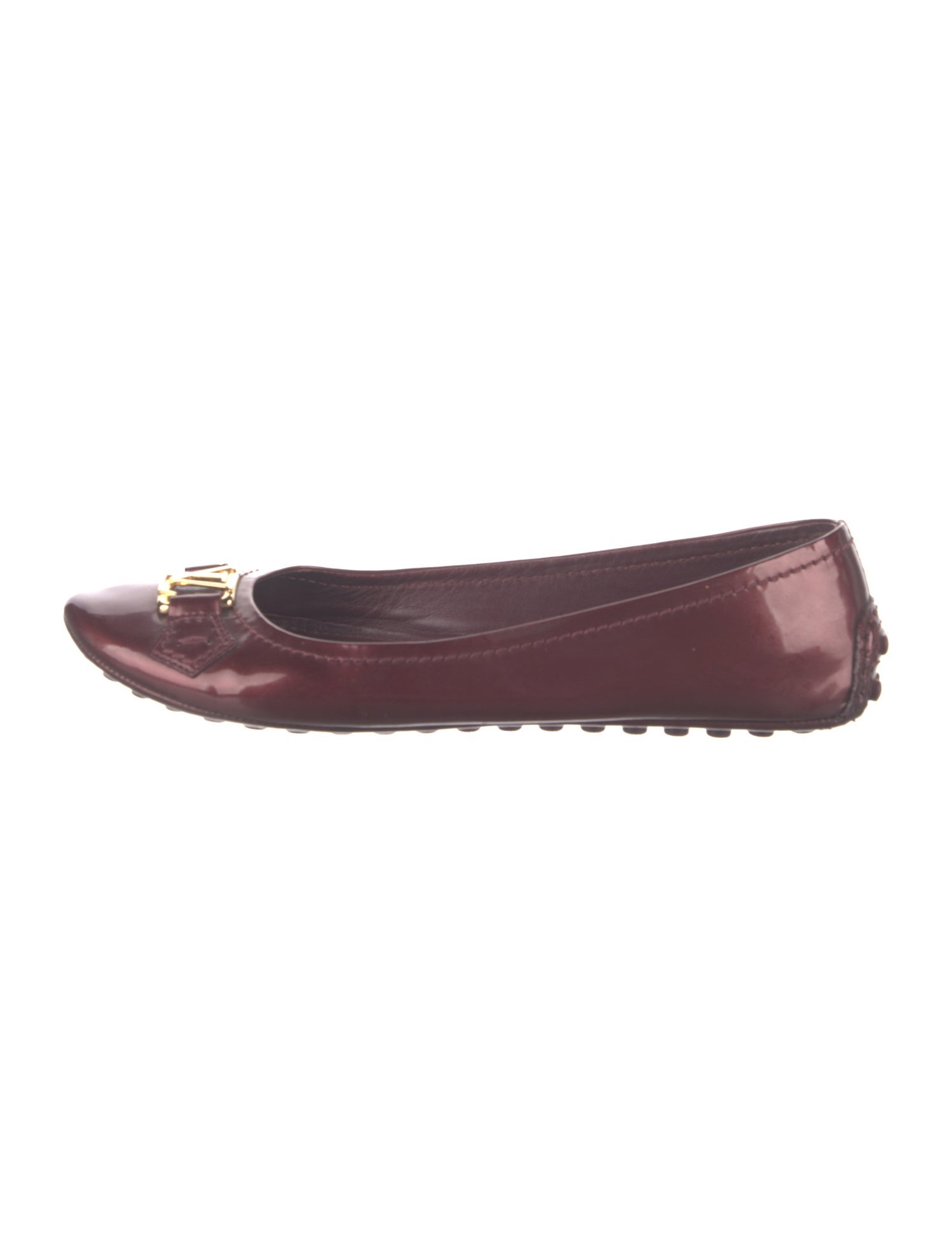 Louis Vuitton LV Monogram Patent Leather Ballet Flats
