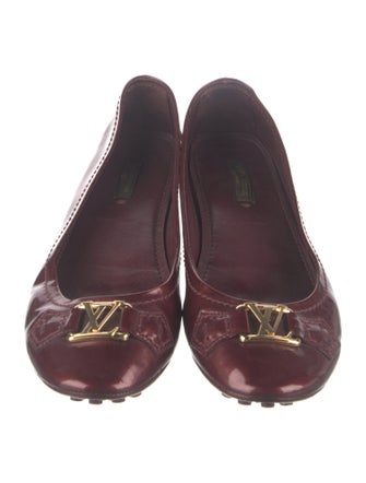 Louis Vuitton LV Monogram Patent Leather Ballet Flats