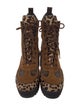 Louis Vuitton LV Monogram Suede Combat Boots