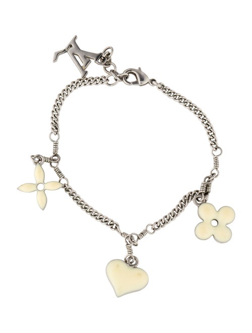 Louis Vuitton Enamel Sweet Monogram Charm Bracelet