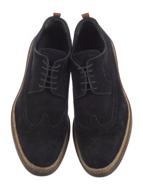 Louis Vuitton Suede Eyelet Trim Brogues