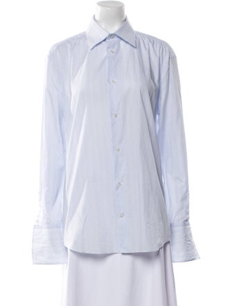 Louis Vuitton Striped Long Sleeve Dress Shirt
