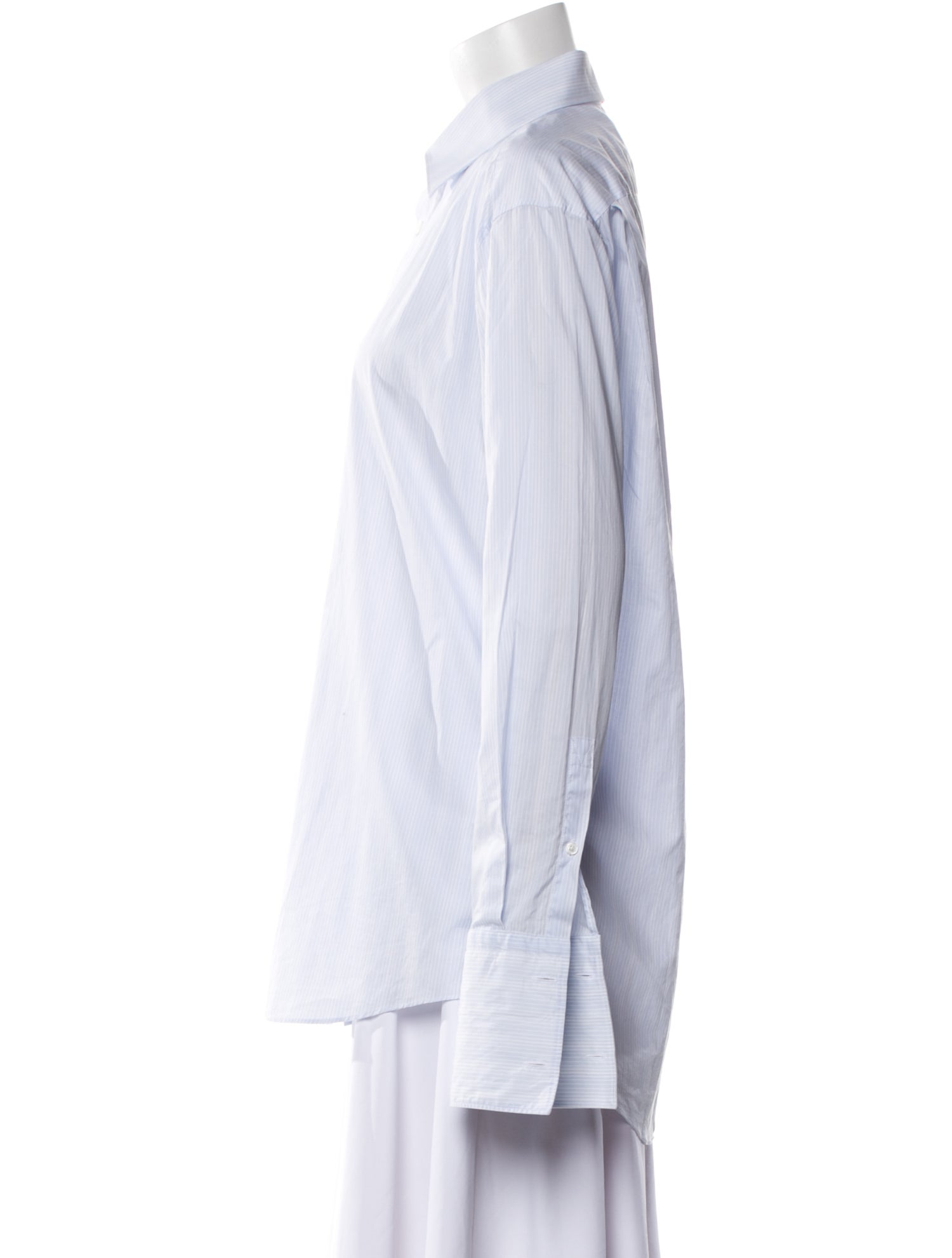 Louis Vuitton Striped Long Sleeve Dress Shirt