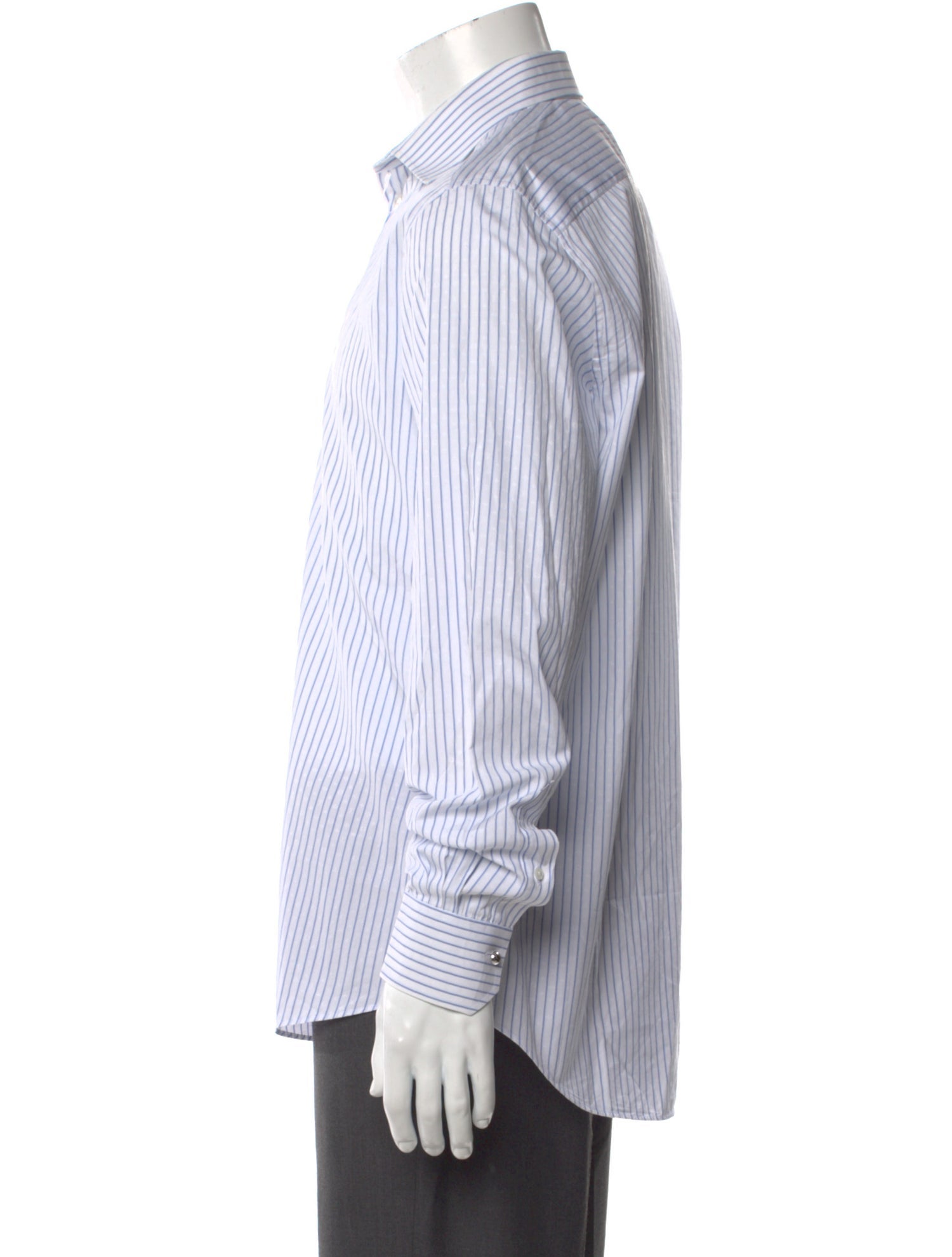 Louis Vuitton Striped Long Sleeve Dress Shirt
