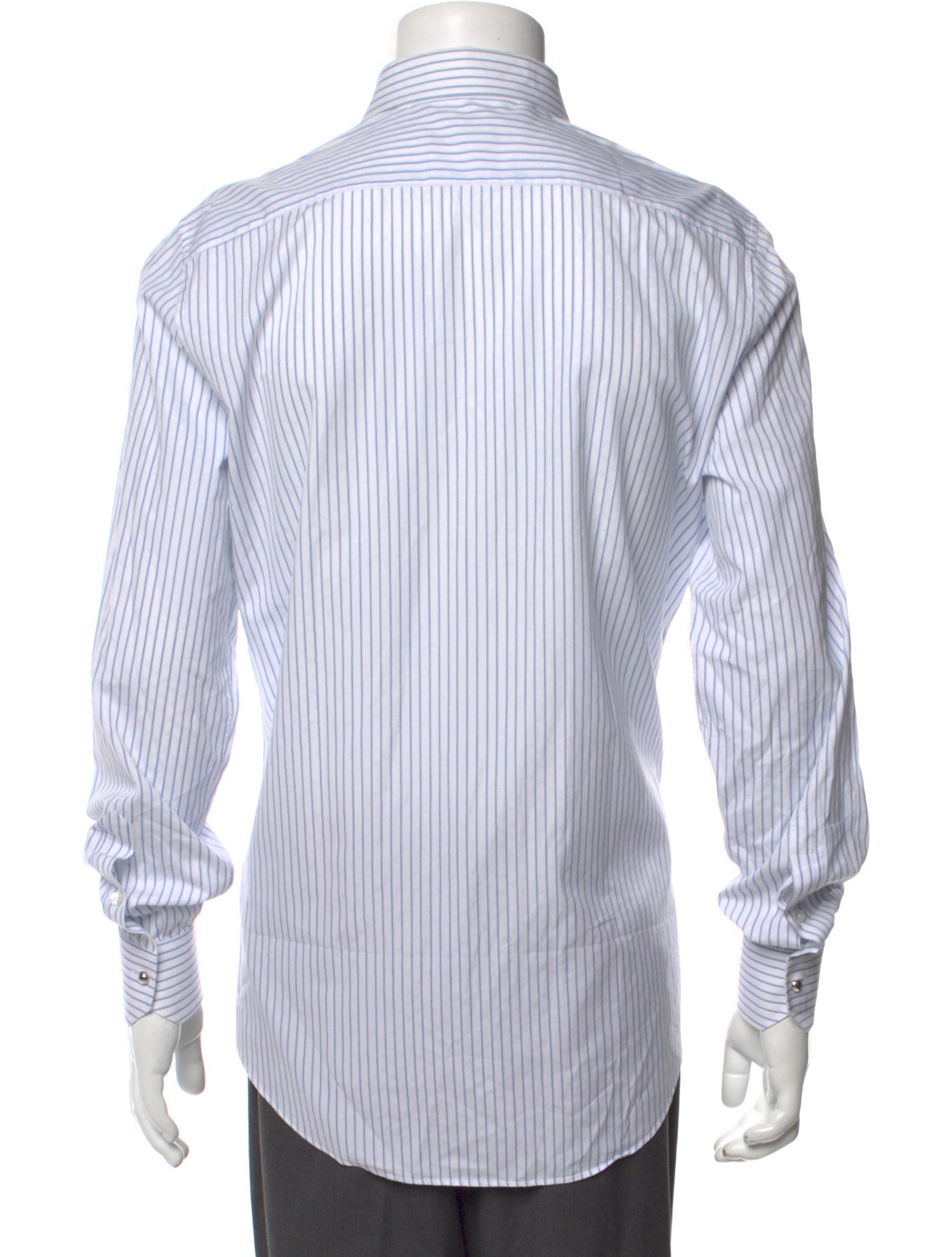 Louis Vuitton Striped Long Sleeve Dress Shirt