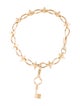 Louis Vuitton 18K Fleur Link Bracelet w/ 18K Key Charm