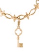 Louis Vuitton 18K Fleur Link Bracelet w/ 18K Key Charm