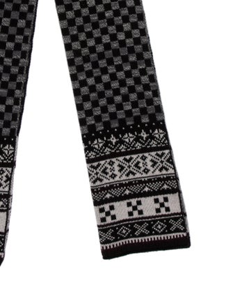 Louis Vuitton Echarpe Petit Damier Scarf Wool Scarf