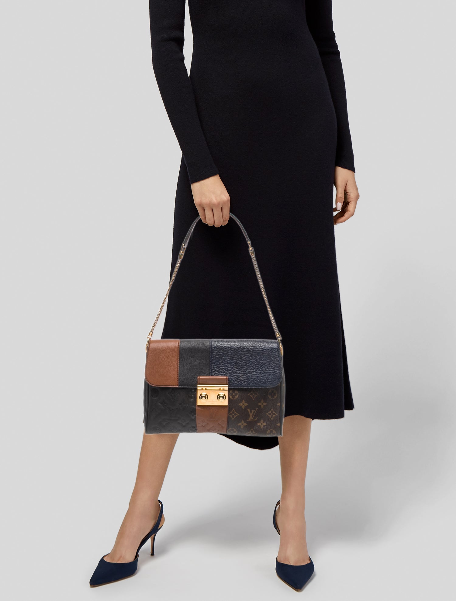 Louis Vuitton LV Monogram Blocks Pochette Plate