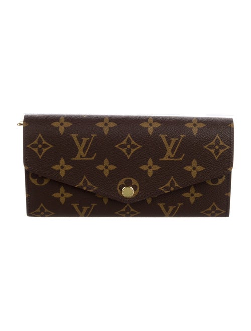 Louis Vuitton LV Monogram Coated Canvas Sarah Wallet
