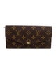 Louis Vuitton LV Monogram Coated Canvas Sarah Wallet