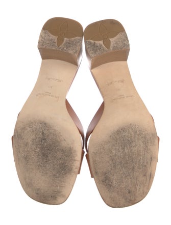 Louis Vuitton LV Monogram Leather Slides