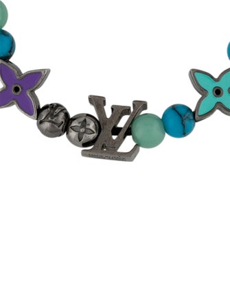 Louis Vuitton Enamel Monogram Beaded Bracelet