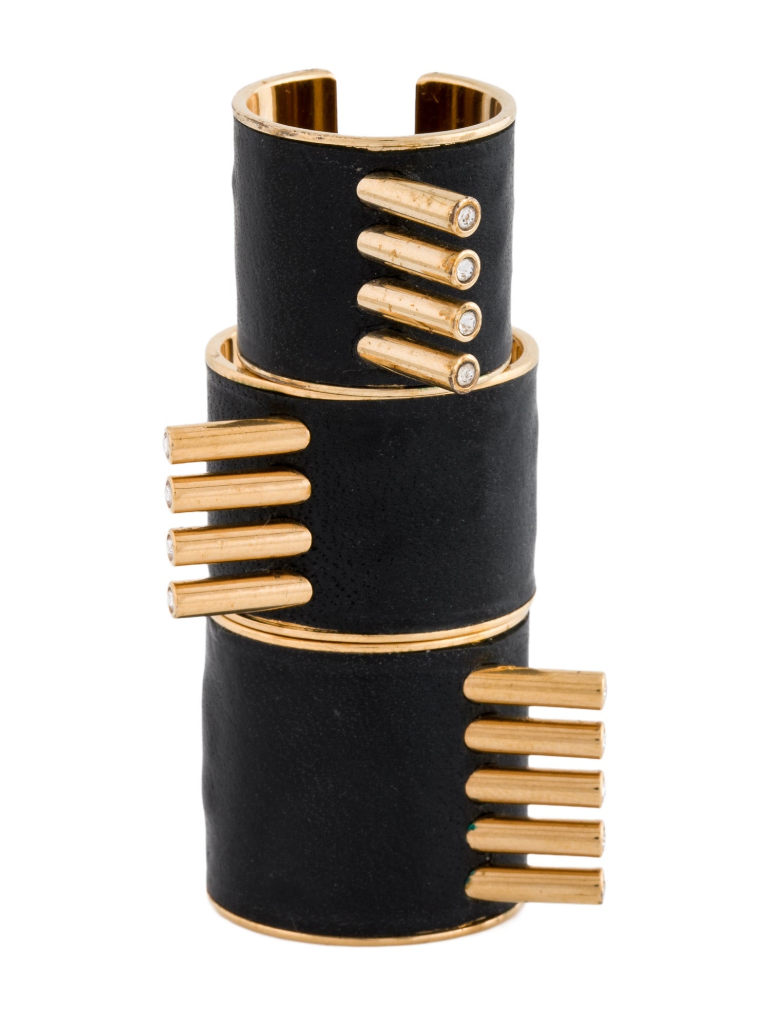 Louis Vuitton Leather Ring Set of Three