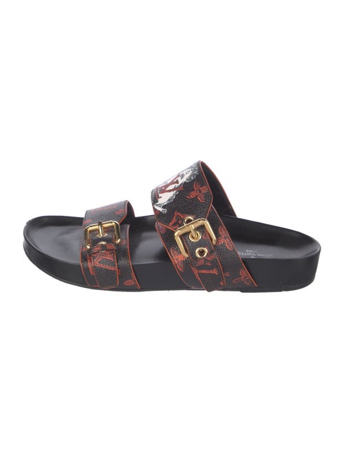 Louis Vuitton Leather Printed Slides
